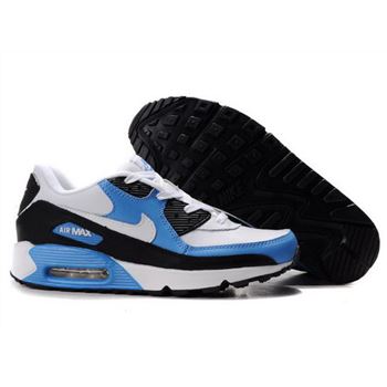 Nike Air Max 90 Womens Shoes Wholesale Black White Blue Ireland